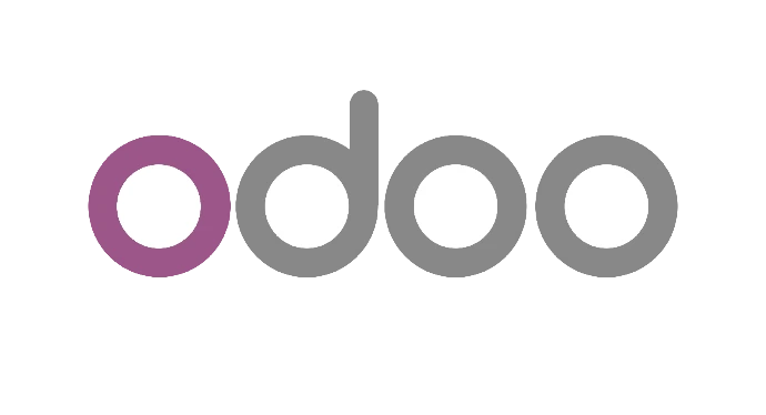 Logo de Odoo, sistema ERP integral para la gestión empresarial y automatización de procesos.